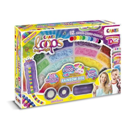 Set de creatie cu 1000 de elastice pentru confectionare bijuterii
